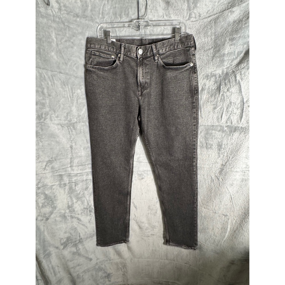 H&M Men Slim‎ Fit Charcoal Gray Denim Jeans Size 33x30